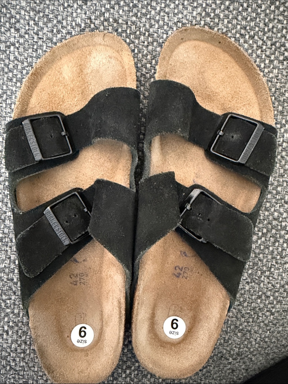 Birkenstock Arizona Soft Footbed Suede Two-Buckle Men's Sandals